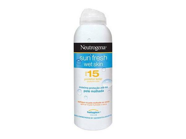 Protetor Solar Sun Fresh Wet Skin FPS 15 180ml - Neutrogena