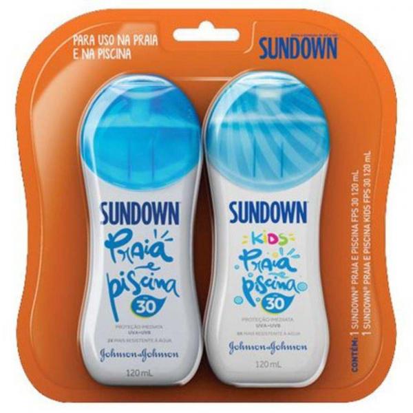 Protetor Solar Sundown FPS 30 120ml e Kids FPS 30 - Johnson