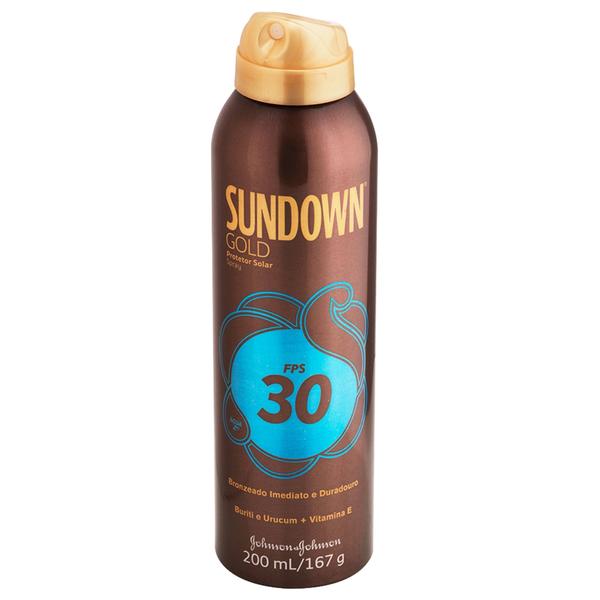 Protetor Solar Sundown Gold Spray FPS 30 200ml - Johnson's