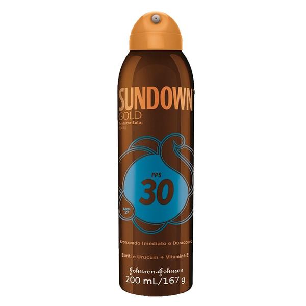 Protetor Solar Sundown Gold Spray - FPS30 - 200ml - Johnson Johnson