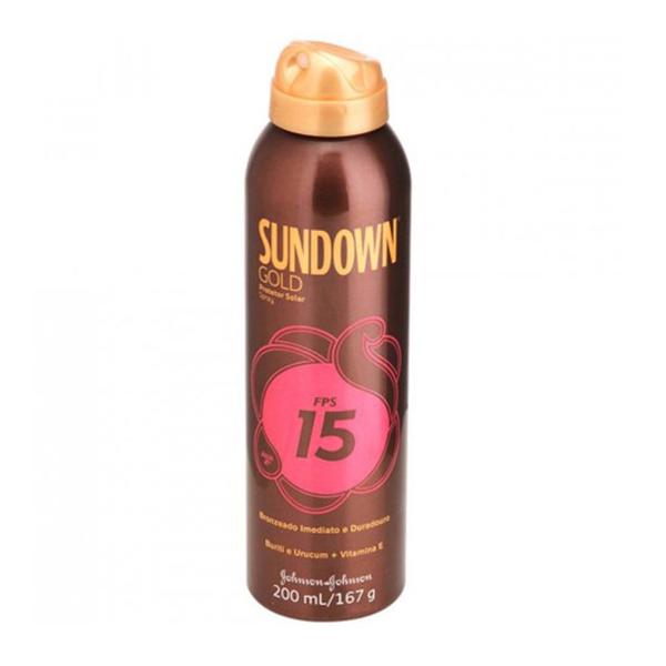 Protetor Solar Sundown Gold Spray - FPS15 - 200ml - Johnson Johnson