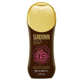 Protetor Solar Sundown Johnson & Johnson Gold Starck FPS15 Loção – 120 Ml