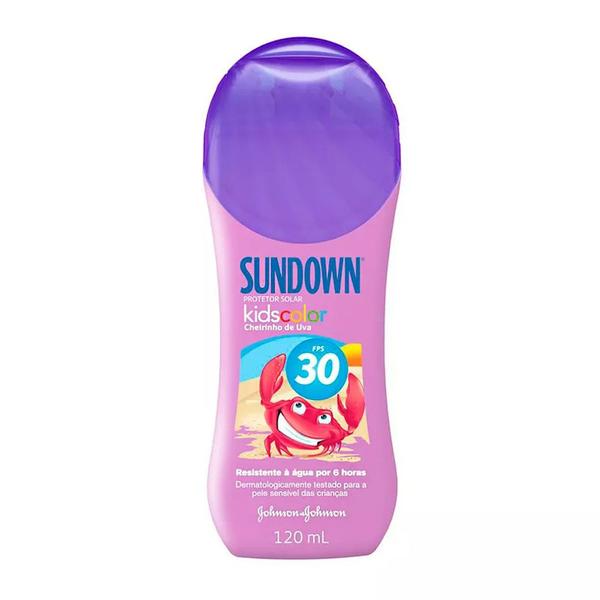Protetor Solar Sundown Kids Color Fps 30 - 120ml - Johnson Johnson