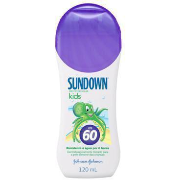 Protetor Solar Sundown Kids FPS 60 120ml - Johnson Johnson