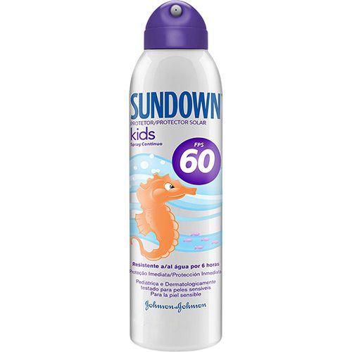 Protetor Solar Sundown Kids Spray FPS 60 150ml - Johnson Johnson