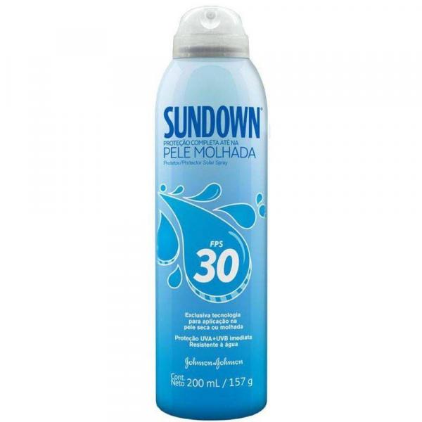 Protetor Solar Sundown Pele Molhada FPS 30 200ml - Johnson