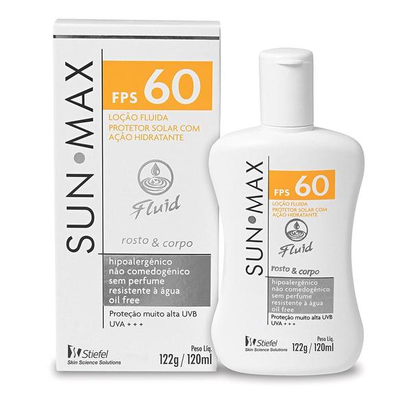 Protetor Solar Sunmax Fluid FPS 60 Stiefel 120ml - Glaxosmithkline