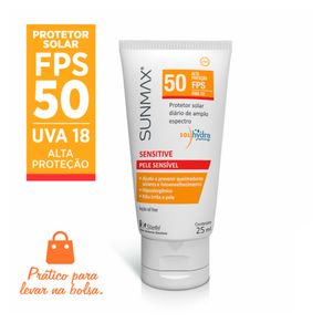 Protetor Solar Sunmax Sensitive Facial FPS 50 25ml