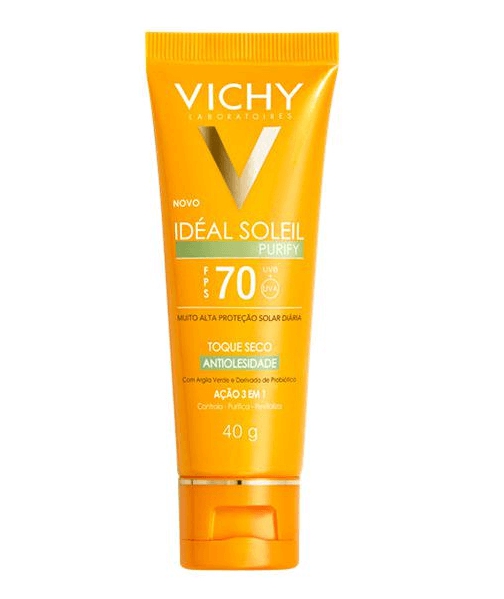 Protetor Solar Vichy Ideal Soleil Purify FPS 70