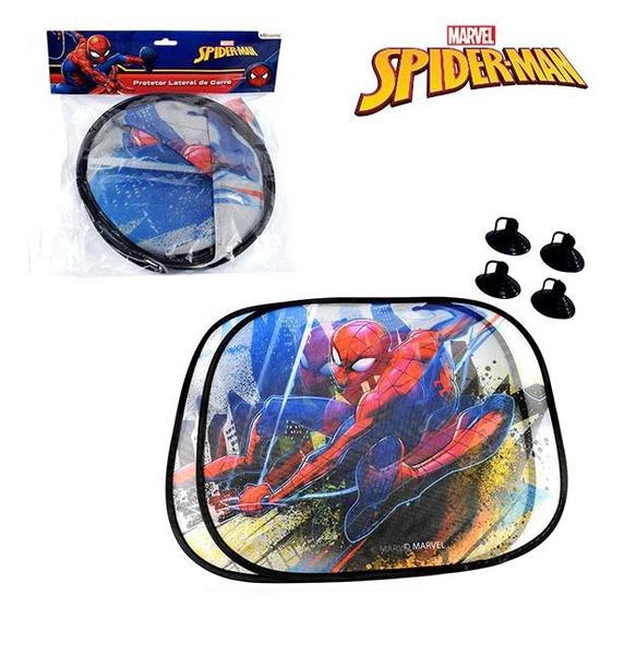 Protetor Solar Vidro Lateral Carro Spider-man - Etihome