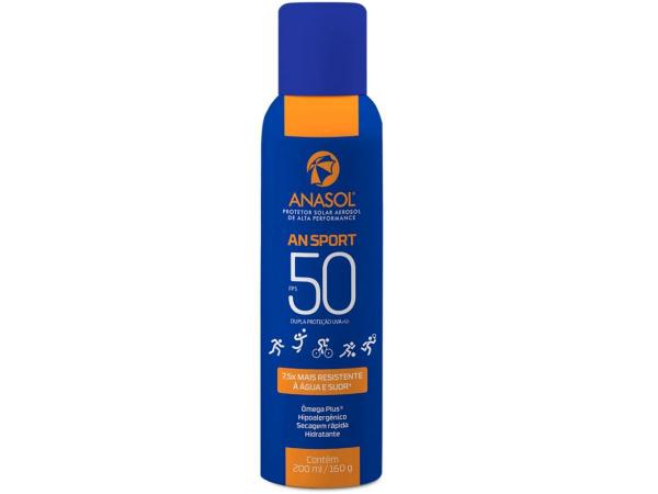 Protetor Spray Anasol Sport Fps 50 Resistente a Aguá e Suor - Dahuer