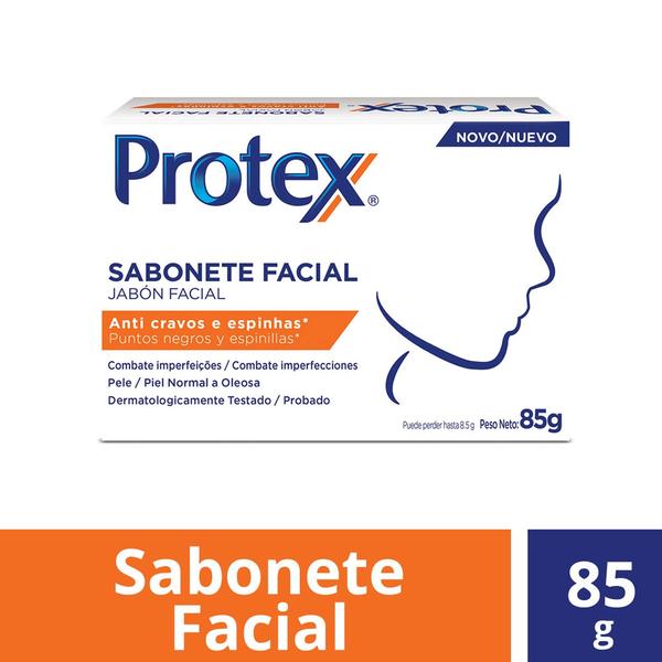 Protex Anti Cravos e Espinhas Sabonete Esfoliante Facial 85g