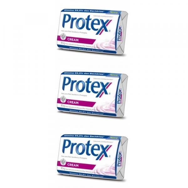 Protex Cream Sabonete 85g (Kit C/03)