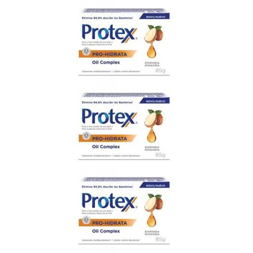 Protex Pro Hidrata Oil Cmplex Sabonete Amêndoas 85g (kit C/03)