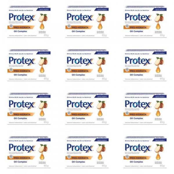 Protex Pro Hidrata Oil Cmplex Sabonete Amêndoas 85g (Kit C/12)