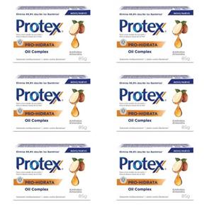 Protex Pro Hidrata Oil Cmplex Sabonete Amêndoas 85g - Kit com 06