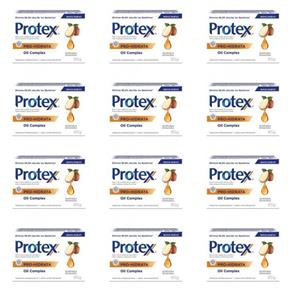 Protex Pro Hidrata Oil Cmplex Sabonete Amêndoas 85g - Kit com 12
