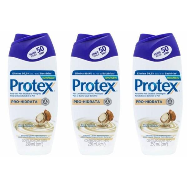 Protex Pro Hidrata Sabonete Íntimo 250ml (Kit C/03)