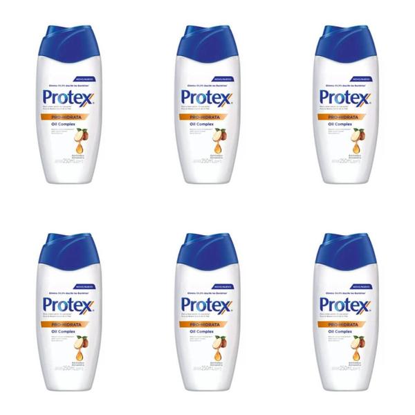 Protex Pro Hidrata Sabonete Líquido Amêndoas 250ml (Kit C/06)