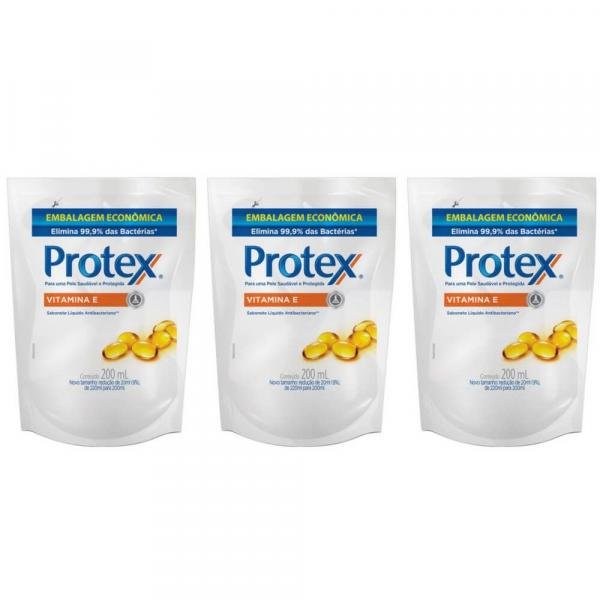 Protex Vitamina Sabonete Íntimo Refil 200ml (Kit C/03)