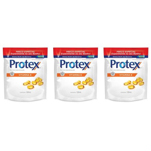 Protex Vitamina Sabonete Íntimo Refil 120ml (kit C/03)