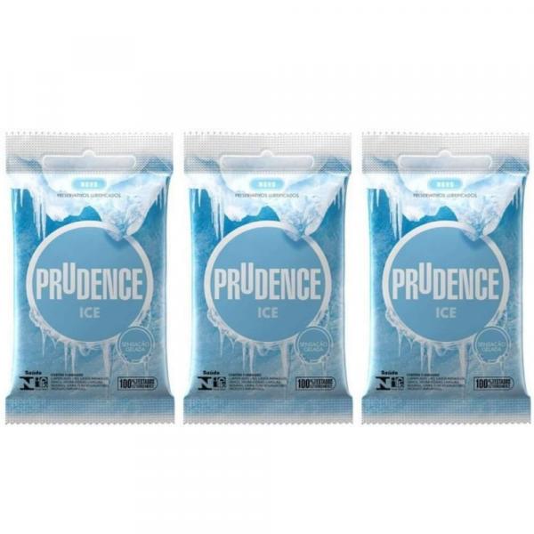 Prudence Ice Preservativos C/3 (Kit C/03)