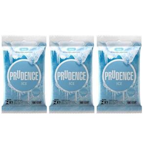 Prudence Ice Preservativos com 3 - Kit com 03