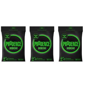 Prudence Preservativo Neon com 3 - Kit com 03