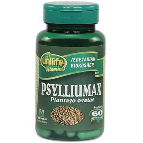 Psylliumax 550mg Psyllium - Unilife - Natural - 60 Cápsulas