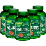 Psylliumax Psyllium Emagrecimento 60 cápsulas 550mg Kit com 5