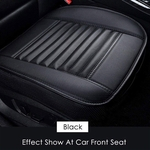 Mshop Pu Car Full Surround Seat Cover Respirável Bamboo Charcoal Cushion Pad Universal