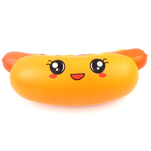 Pu Simulate Hot Dog Sausage Lenta Nascente Toy Decoração do Presente de Squishy Squeeze Toy Apaziguador Kid