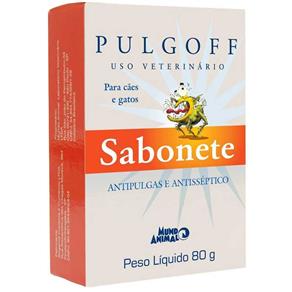 Pulgoff Sabonete Antipulgas e Antisséptico 80 GR .