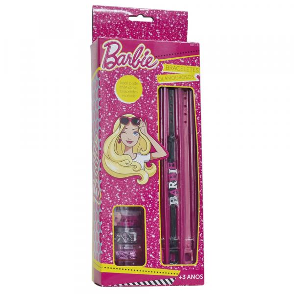 Pulseira Bracelete Infantil da Barbie Glamouroso Fun