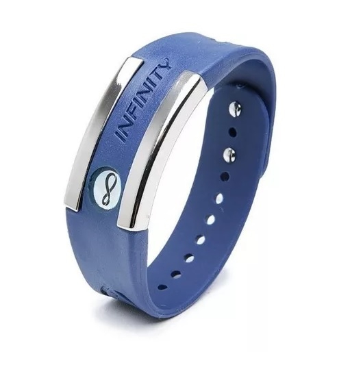 Pulseira Bracelete Magnética Linha Infinity Azul P-M - Univitta