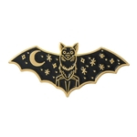Punk Flying Bat Galaxy Esmalte Broche Pin Jeans Jacket Collar Badge Jewelry Decor