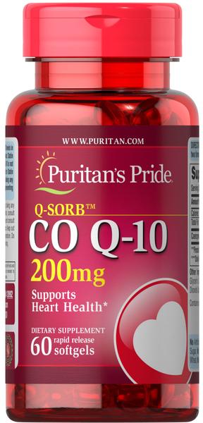 Puritan's Pride Q-SORB CO Q10 200mg 60 Softgels
