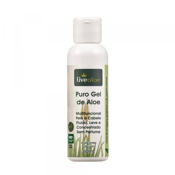 Puro Gel Multifuncional Natural de Aloe 60ml Livealoe
