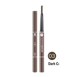 Q702 Waterproof Automatic Rotating One-shot Double-headed Eyebrow Pencil