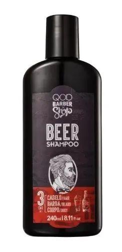 Qod Barber Shop Beer Shampoo 3 em 1 - 240ml