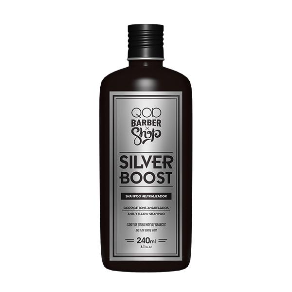 QOD Barber Shop Silver Boost - Shampoo Neutralizador 240 Ml