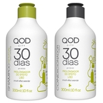 Qod City Kit Shampoo e Condicionador 30 Dias Manutenção Prolongador do Efeito Liso 300ml Cada