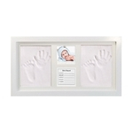 Quadro Bonito Da Foto Do Bebê Diy Handprint Quantidade Ar De Secagem Suaves Argila Pegada Crianças Fundição Pai-filho Mão Inkpad Fingerprint