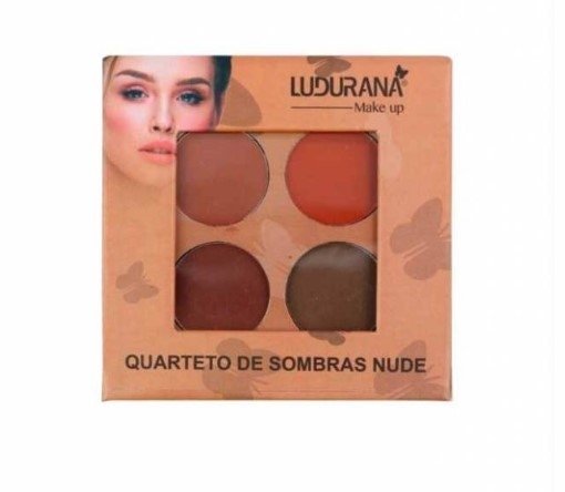 Quarteto de Sombra Nude Ludurana Cor 04