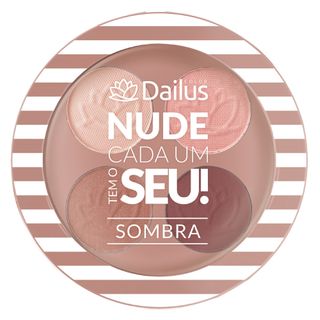 Quarteto de Sombras Dailus Color - Nude Cada um Tem o Seu! 02 - Chic Nude