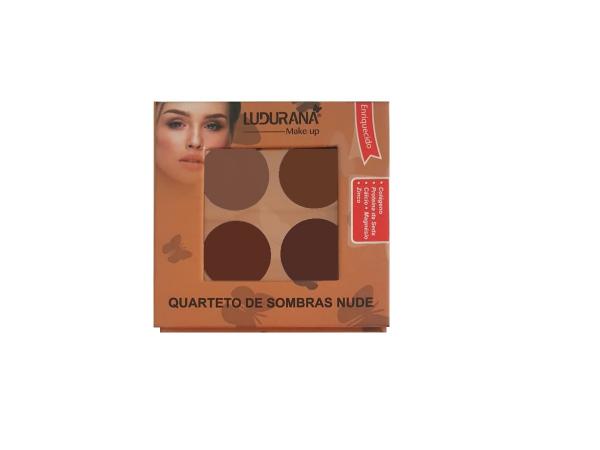 Quarteto de Sombras Nude Ludurana Make Up M00031 - 1 Unidade