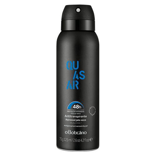 Quasar Desodorante Antitranspirante Aerosol, 75g/125ml - Boticario