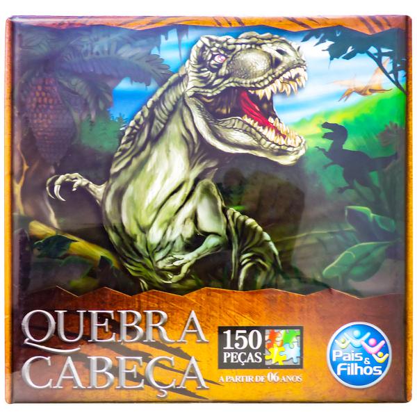 Quebra Cabeça Dinossauro 150 Peças Pais e Filhos