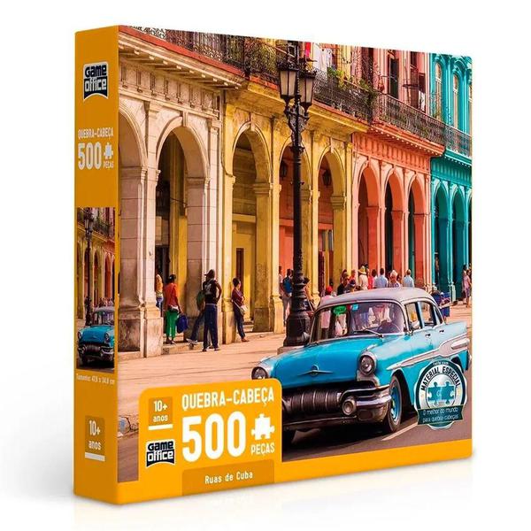 Quebra-Cabeças Ruas de Cuba 500 Peças - Toyster