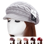 Quente lã Cap malha Mulheres senhoras Beret Inverno Cap Ski Baggy Beanie Crochet Hat Em destaque